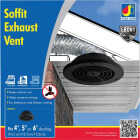 Dundas Jafine Adjustable Black Soffit Exhaust Vent Image 1