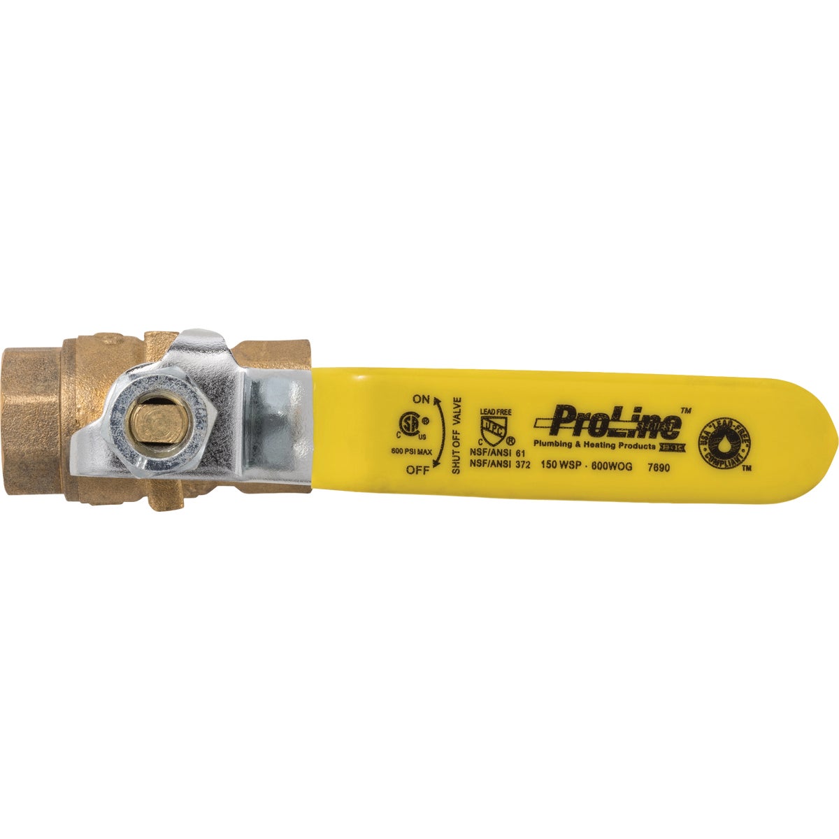 Brass 3/8 In. FIP x 3/8 In. FIP Brass Ball Valve Image 3
