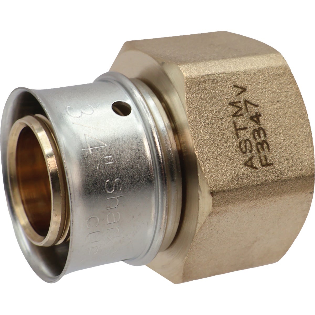 SharkBite 3/4 In. x 3/4 In. MNPT PEX Press Brass Adapter Image 3