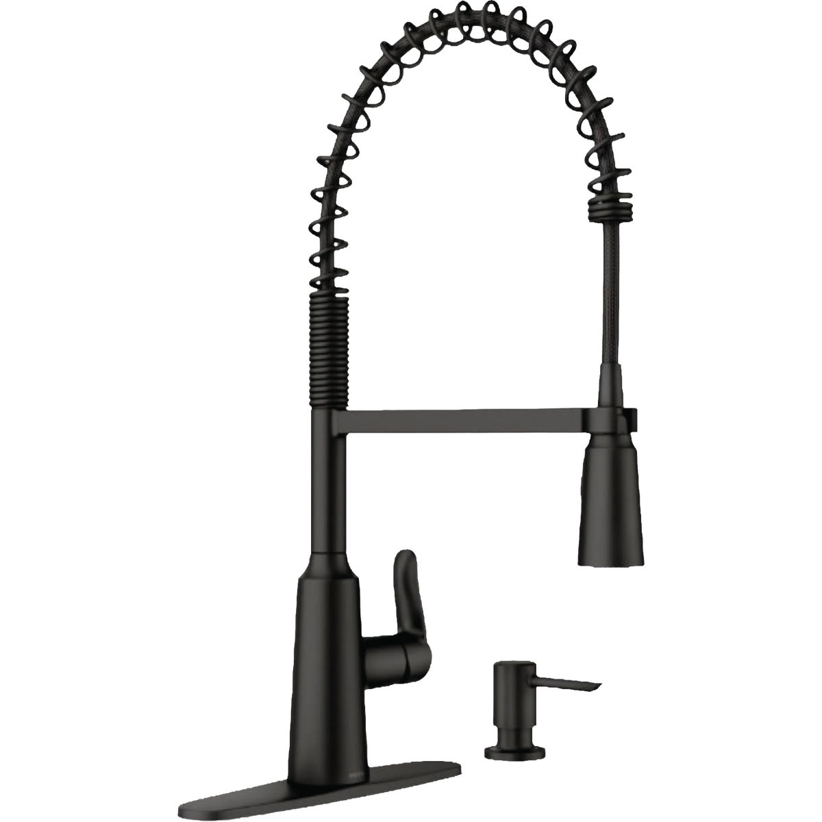 Moen Edwyn Matte Black Single-Handle High-Arc Kitchen Faucet