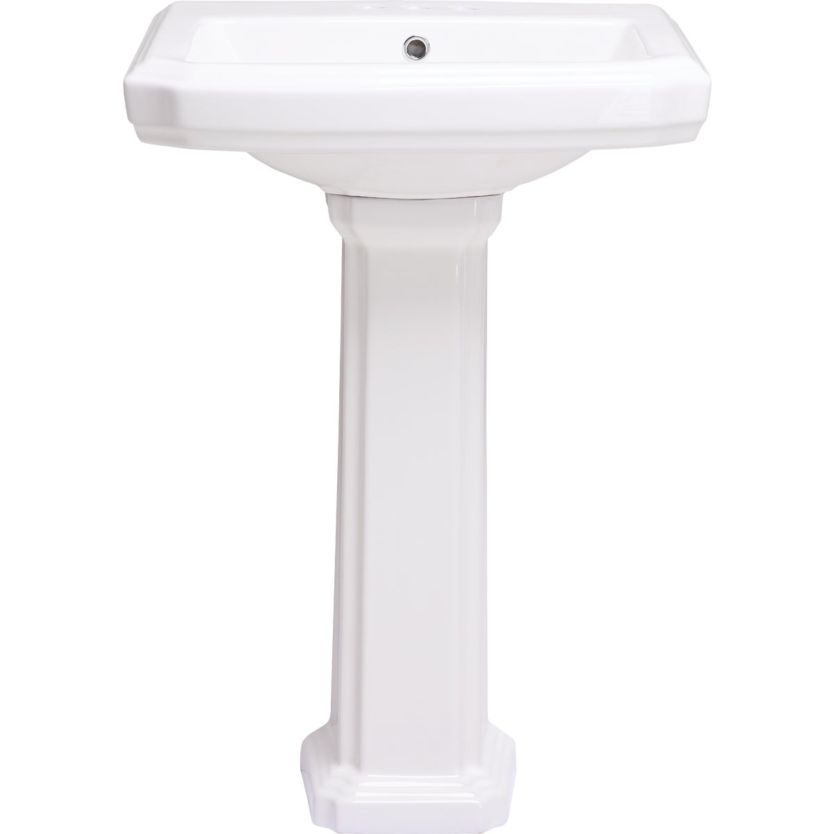 Common Goods Grove White Pedestal Sink Image 3