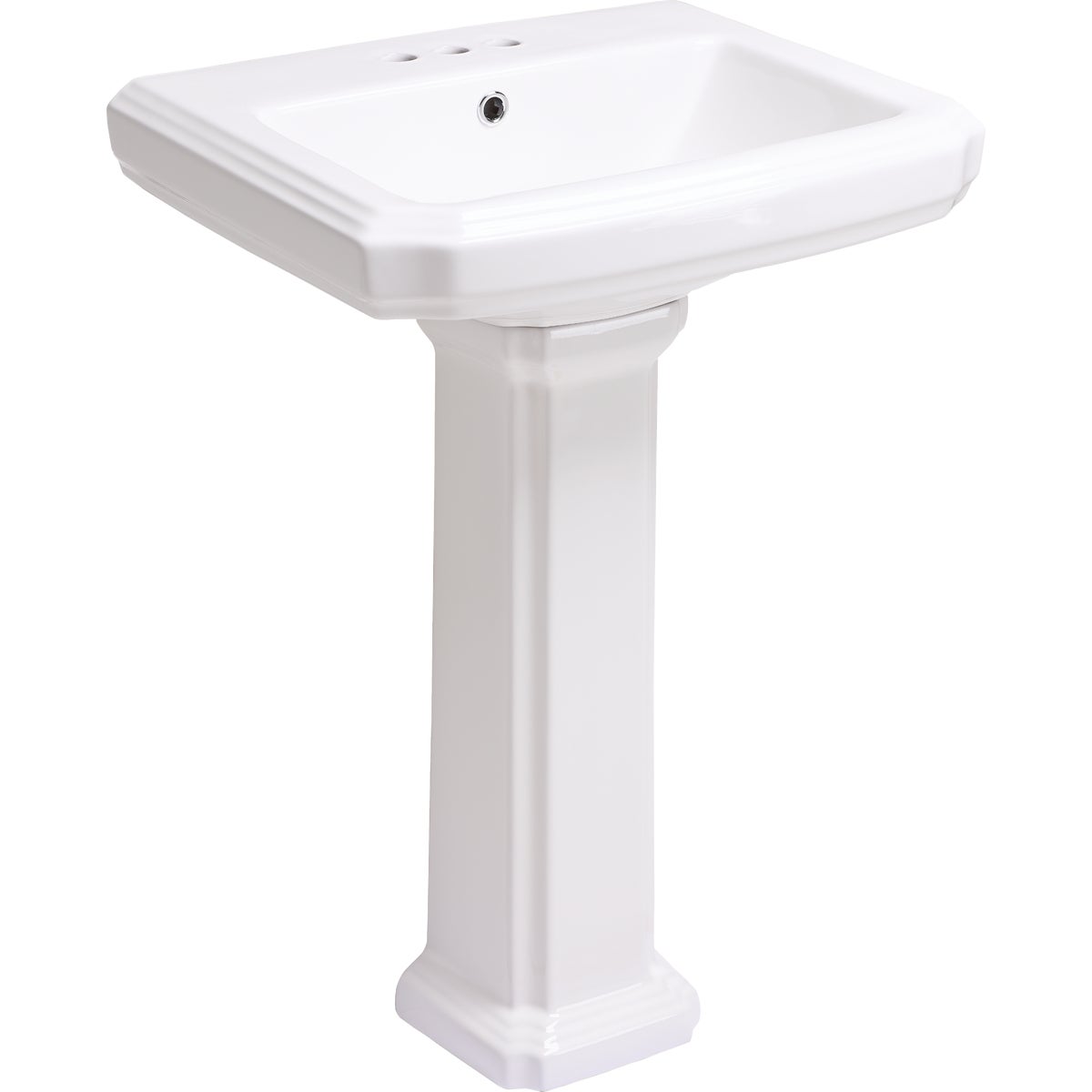 Common Goods Grove White Pedestal Sink Image 5