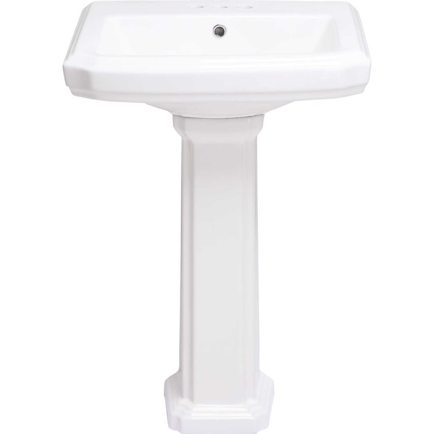 Common Goods Grove White Pedestal Sink Image 1