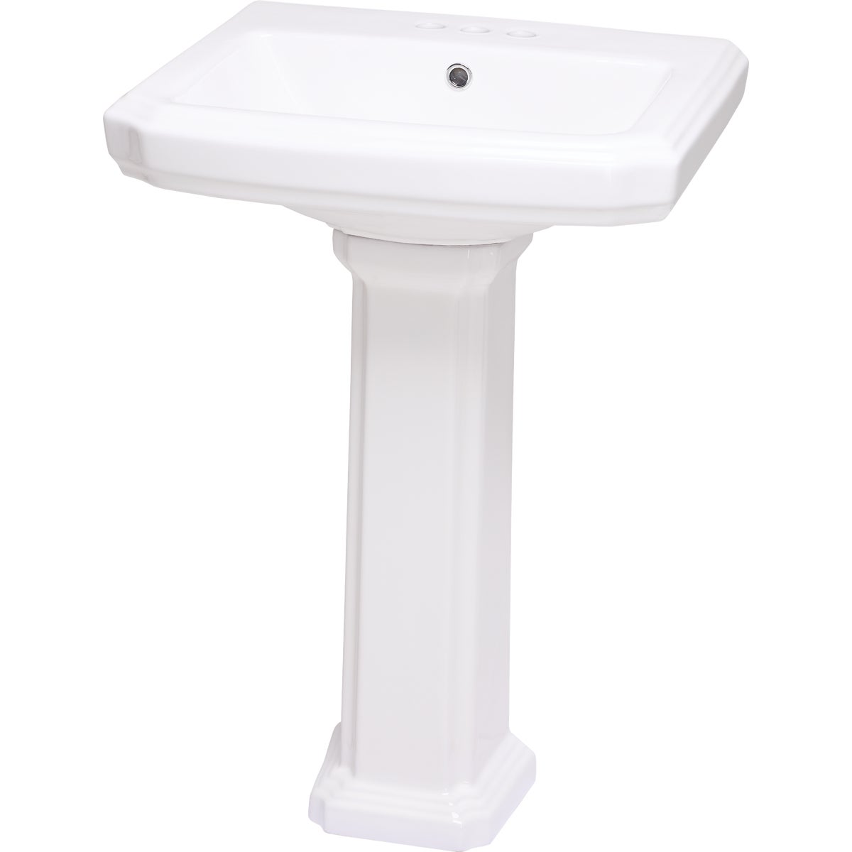 Common Goods Grove White Pedestal Sink Image 4