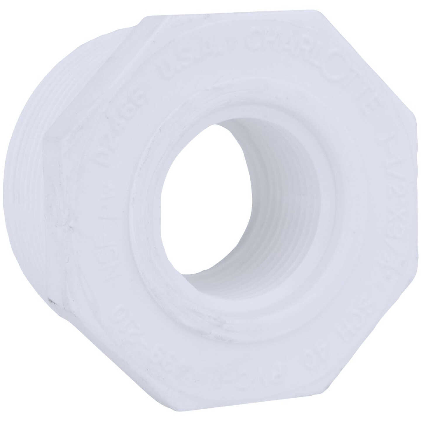 Charlotte Pipe 1-1/2 In. MPT x 3/4 In. FPT Schedule 40 PVC Bushing Image 1