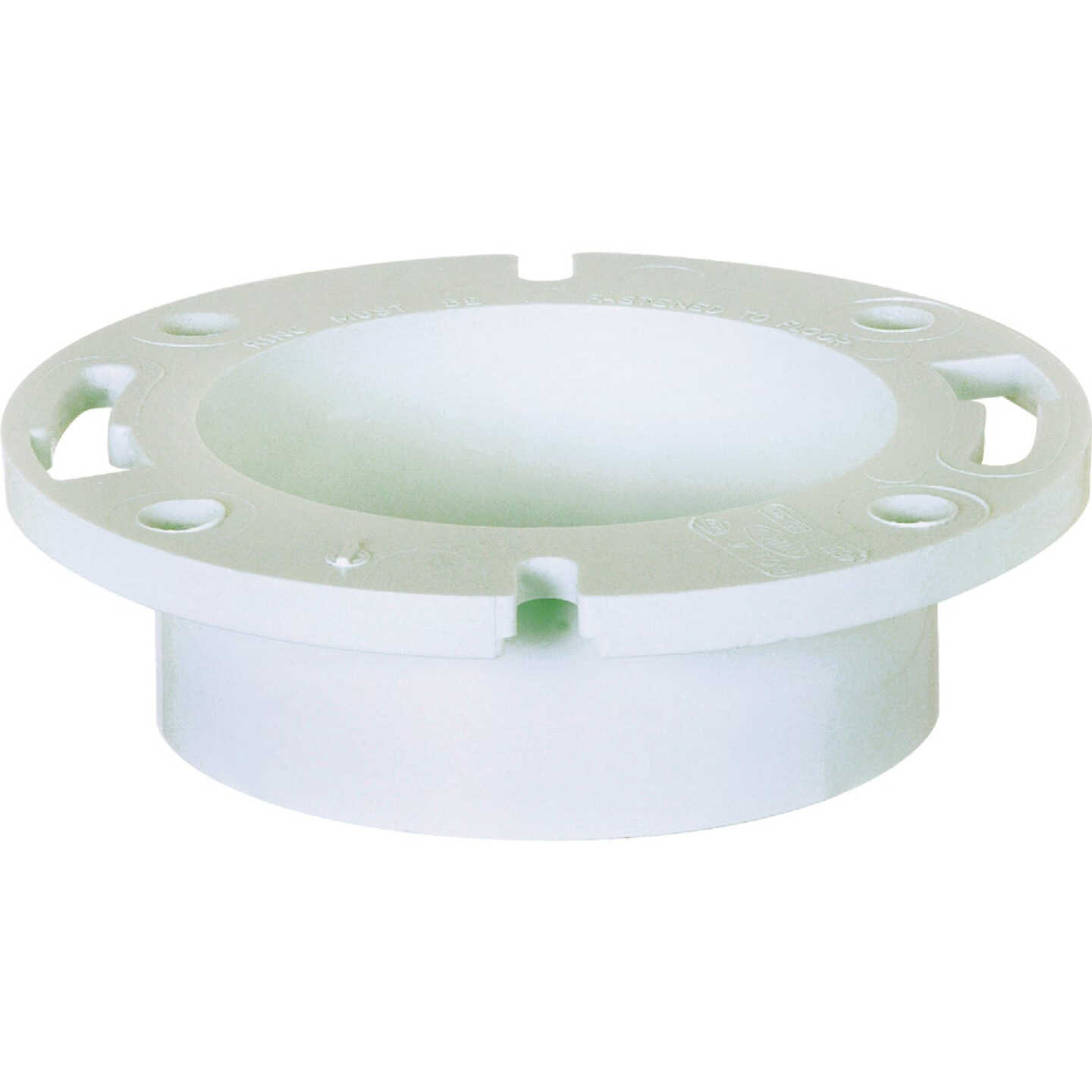 Sioux Chief 4 In. Schedule 40 DWV Hub PVC Closet Flange Image 1