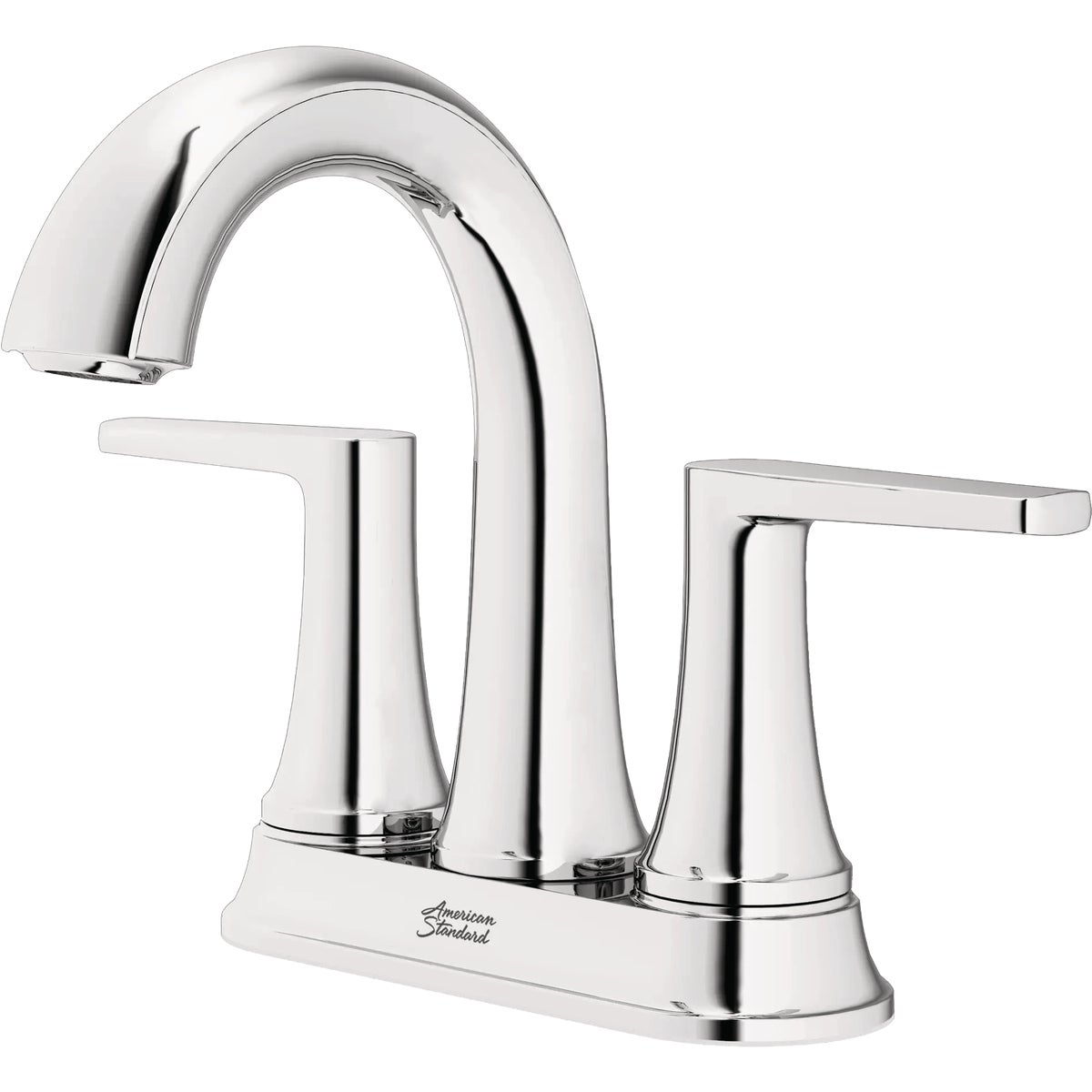 American Standard Becklow Chrome 2-Handle Lever 4 In. Centerset Hi-Arc Bathroom Faucet with Push Drain Image 7