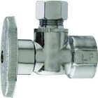 Master Plumber 1/2 In. FIP x 3/8 In. OD 1/4-Turn Angle Supply Stop Valve Image 1