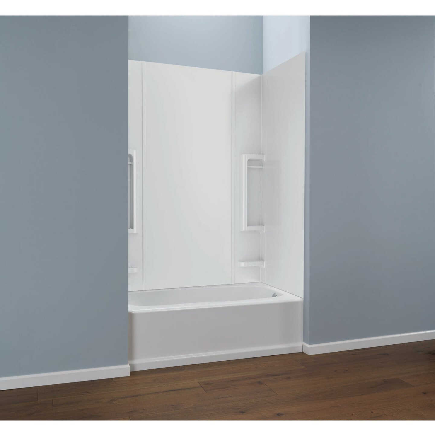 Delta 5-Piece White Galiant Bathtub Wall Surround Set Image 4