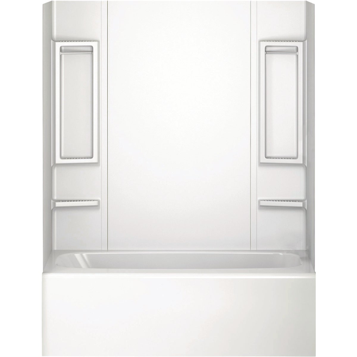 Delta 5-Piece White Galiant Bathtub Wall Surround Set