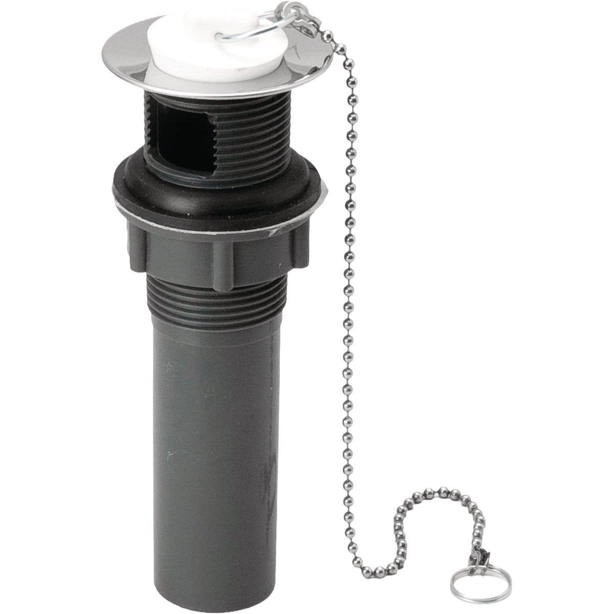 ABS 1-1/4 In. Pull-Out Plug Drain with Overflow Image 1
