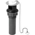 ABS 1-1/4 In. Pull-Out Plug Drain with Overflow Image 1