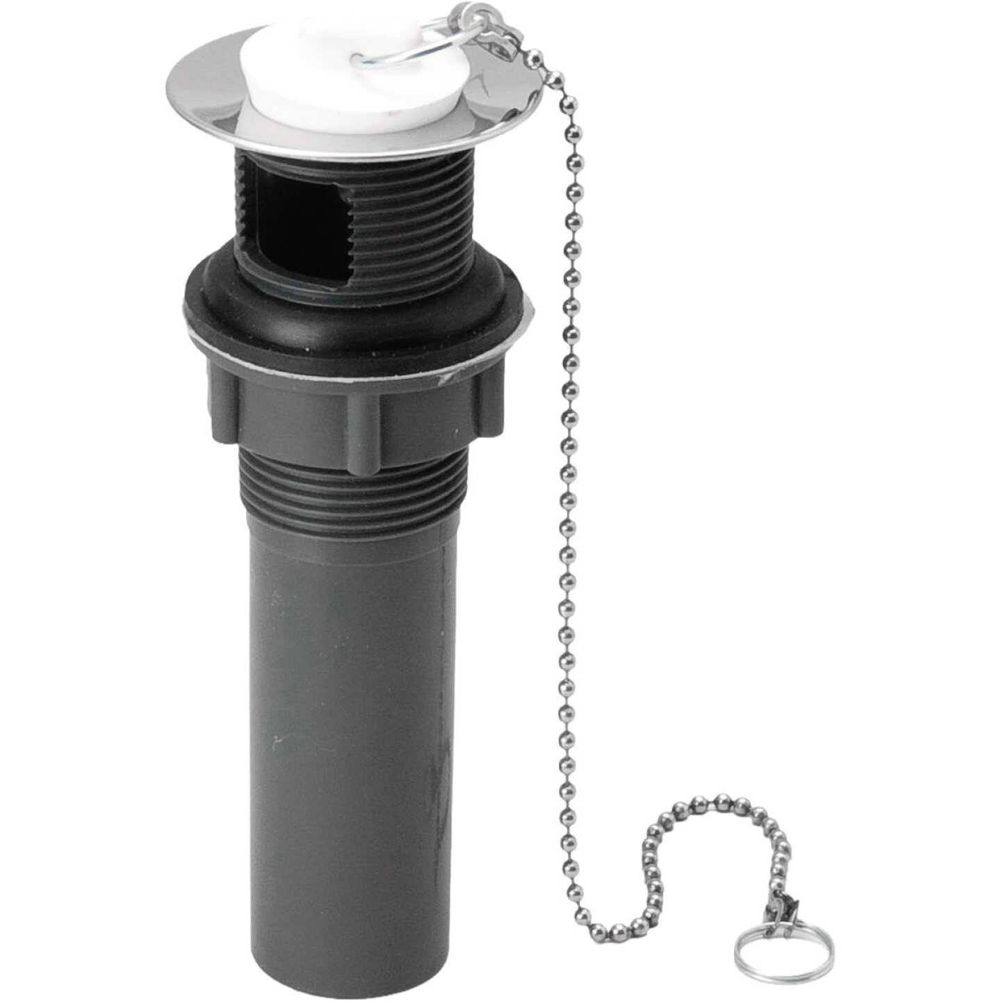 ABS 1-1/4 In. Pull-Out Plug Drain with Overflow Image 1