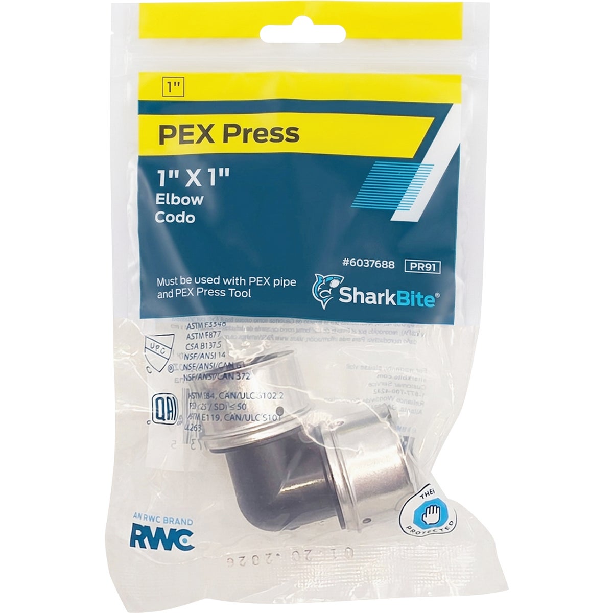 SharkBite 1 In. PEX Press Poly Elbow Image 2