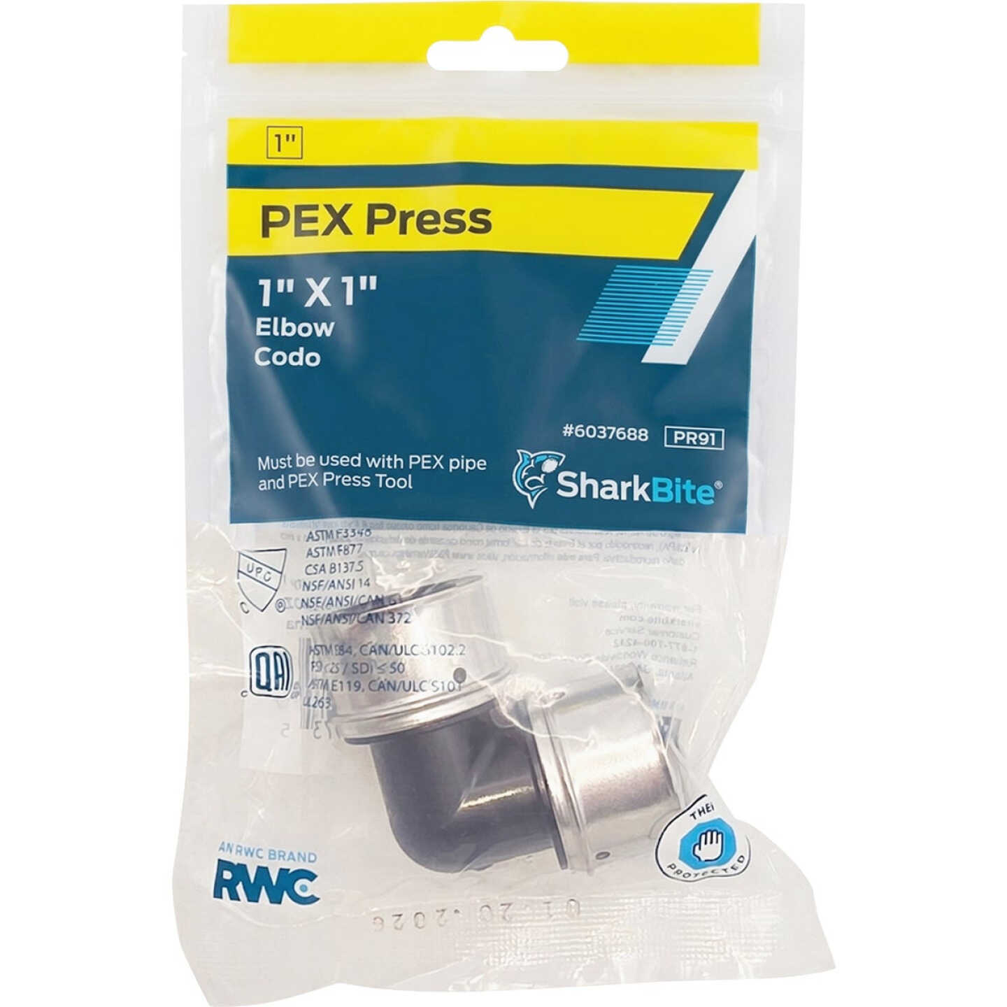 SharkBite 1 In. PEX Press Poly Elbow Image 2