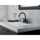 Delta Windmere Oil Rubbed Bronze 2-Handle Lever 4 In. Centerset Bathroom Faucet and Push Pop-Up with Overflow Image 2