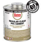 Oatey 32 Oz. Low Voc Regular Bodied Clear PVC Cement Image 1
