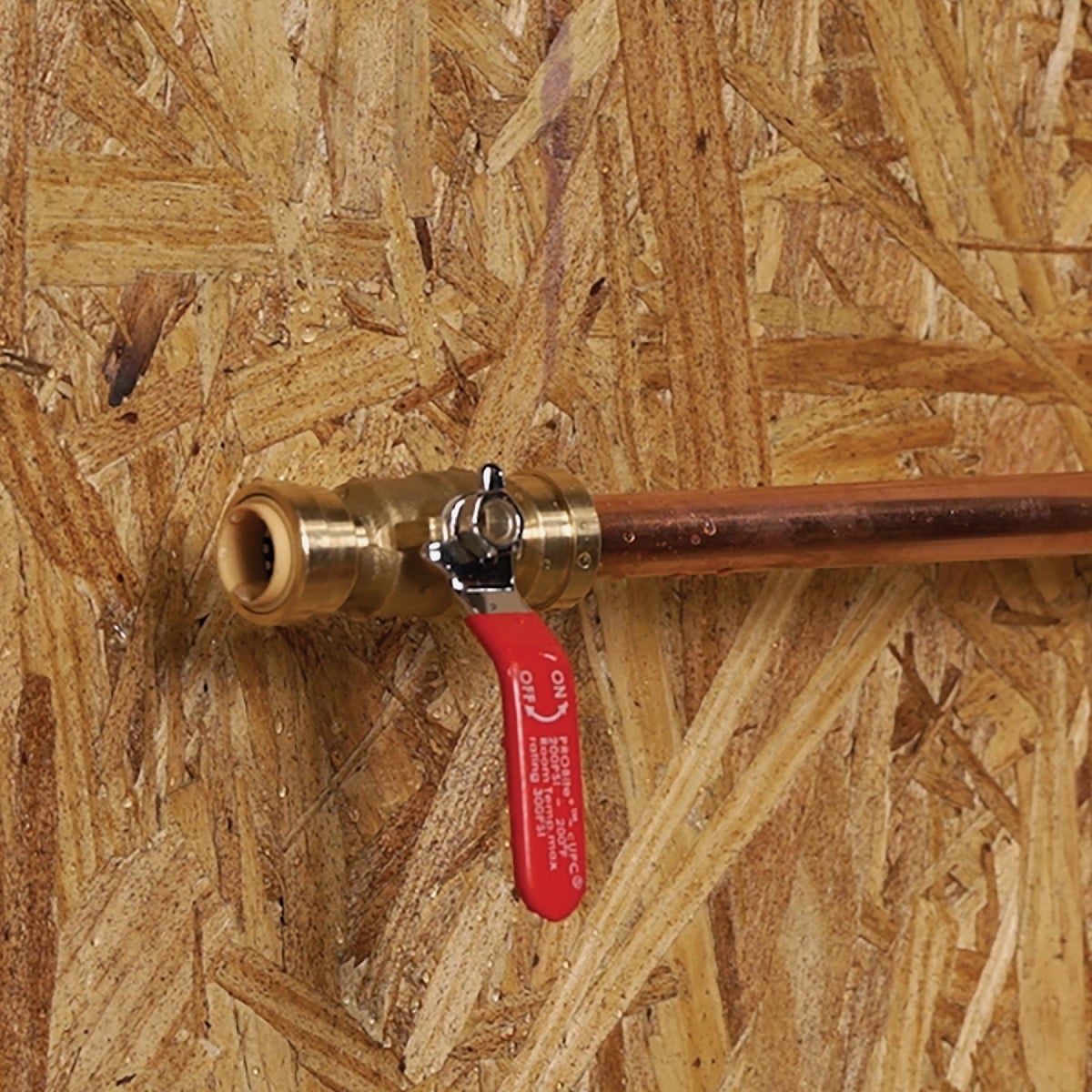 QuickFitting 1/2 In. Push-to-Connect Brass Full Port Ball Valve Image 2