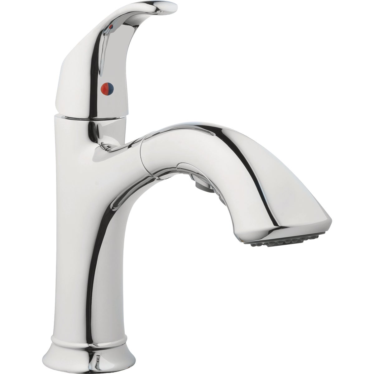 Homepointe Single or 3-Hole Low Arc Pull-Down Kitchen Faucet, Chrome Image 2