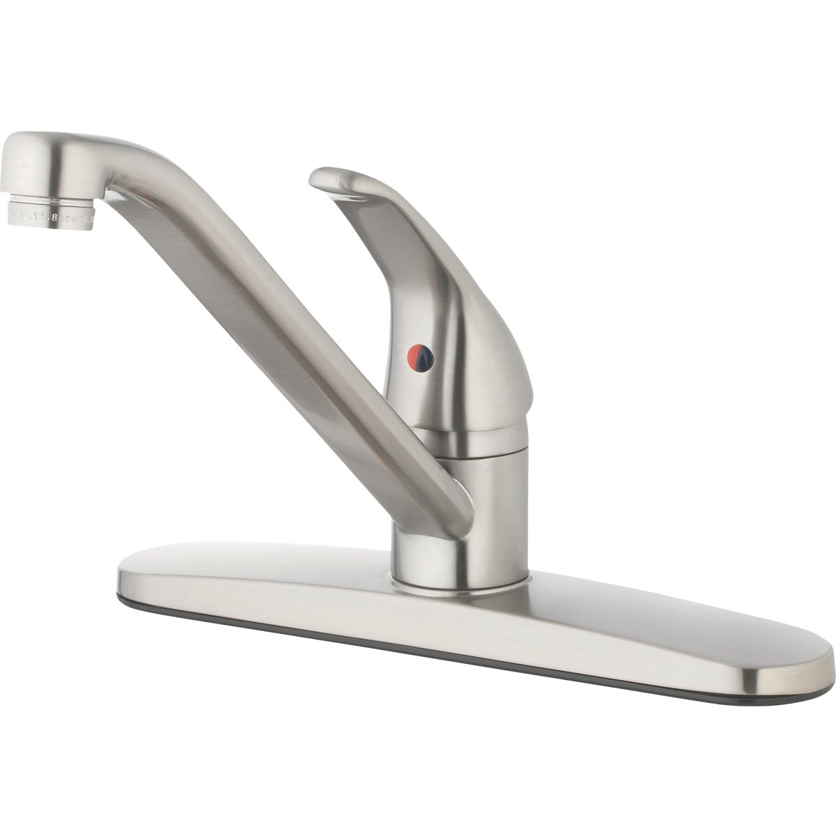 HomepointeSingle Lever Handle Round Kitchen Faucet, Brushed Nickel