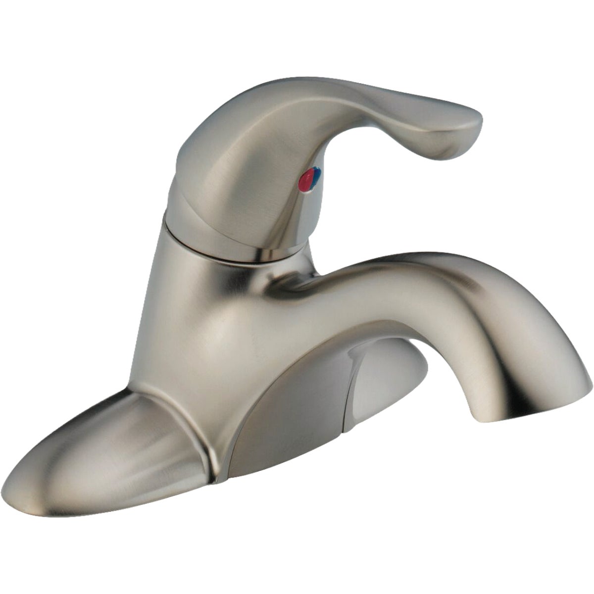 Delta Classic Stainless 1-Handle Lever 4 In. Centerset Bathroom Faucet with Pop-Up Image 1