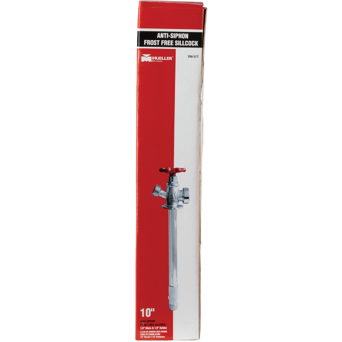 ProLine Chrome Plated Brass 1/2 In. MIP x 3/4 In. MHT Anti-Siphon 10 In. Frost Free Sillcock Image 2