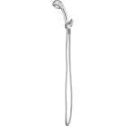 HomePointe Handheld Shower Head, 3 Settings, Plastic with Chrome Finish Image 1