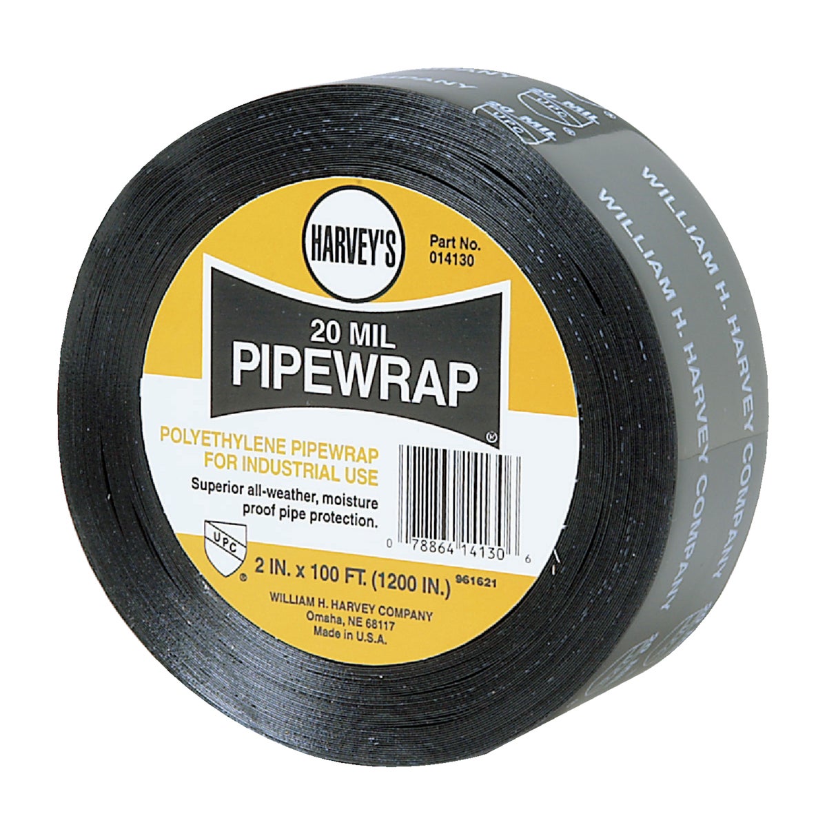 Harvey 20 Mil. Black Pipe Wrap