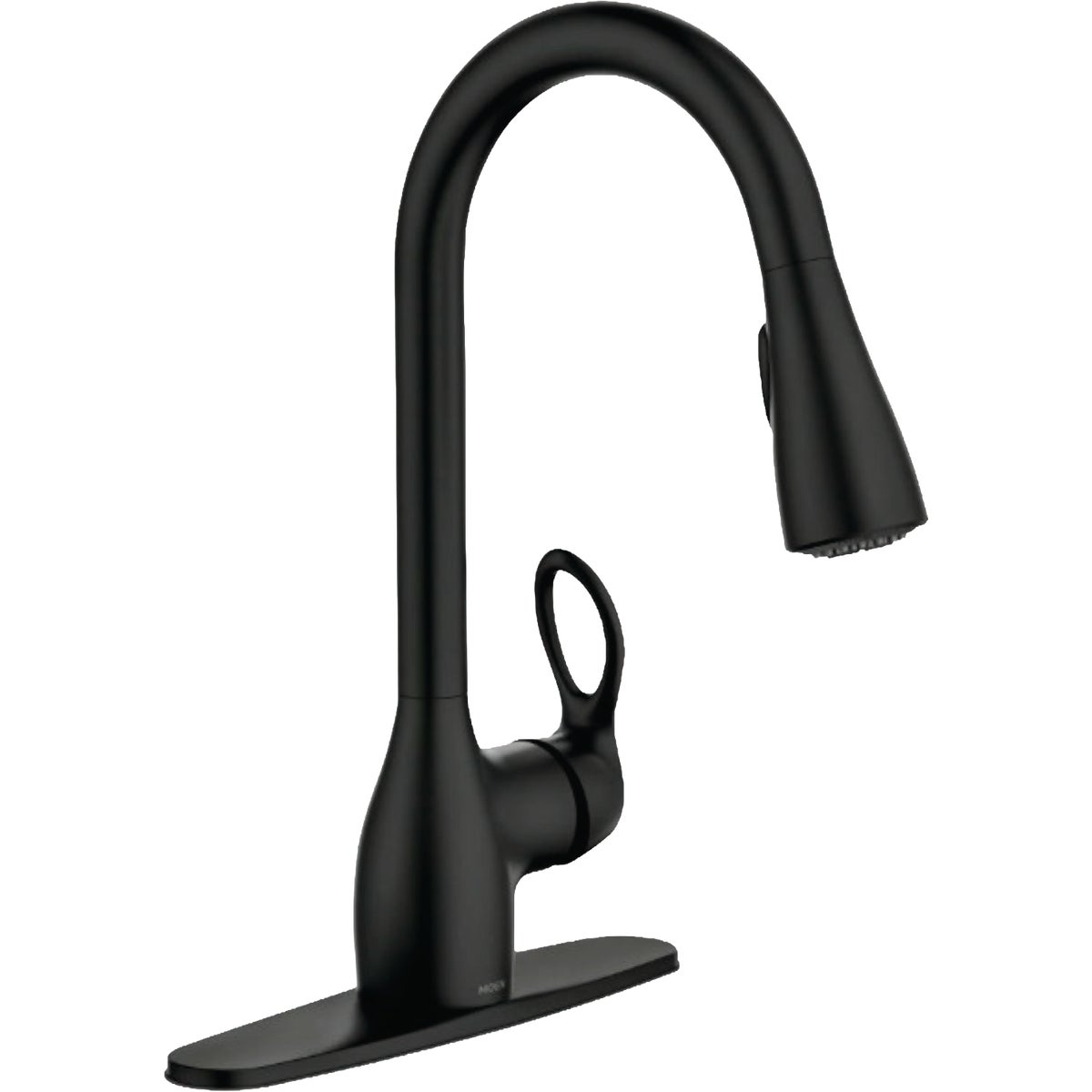 Moen Kleo Matte Black Single-Handle High-Arc Kitchen Faucet