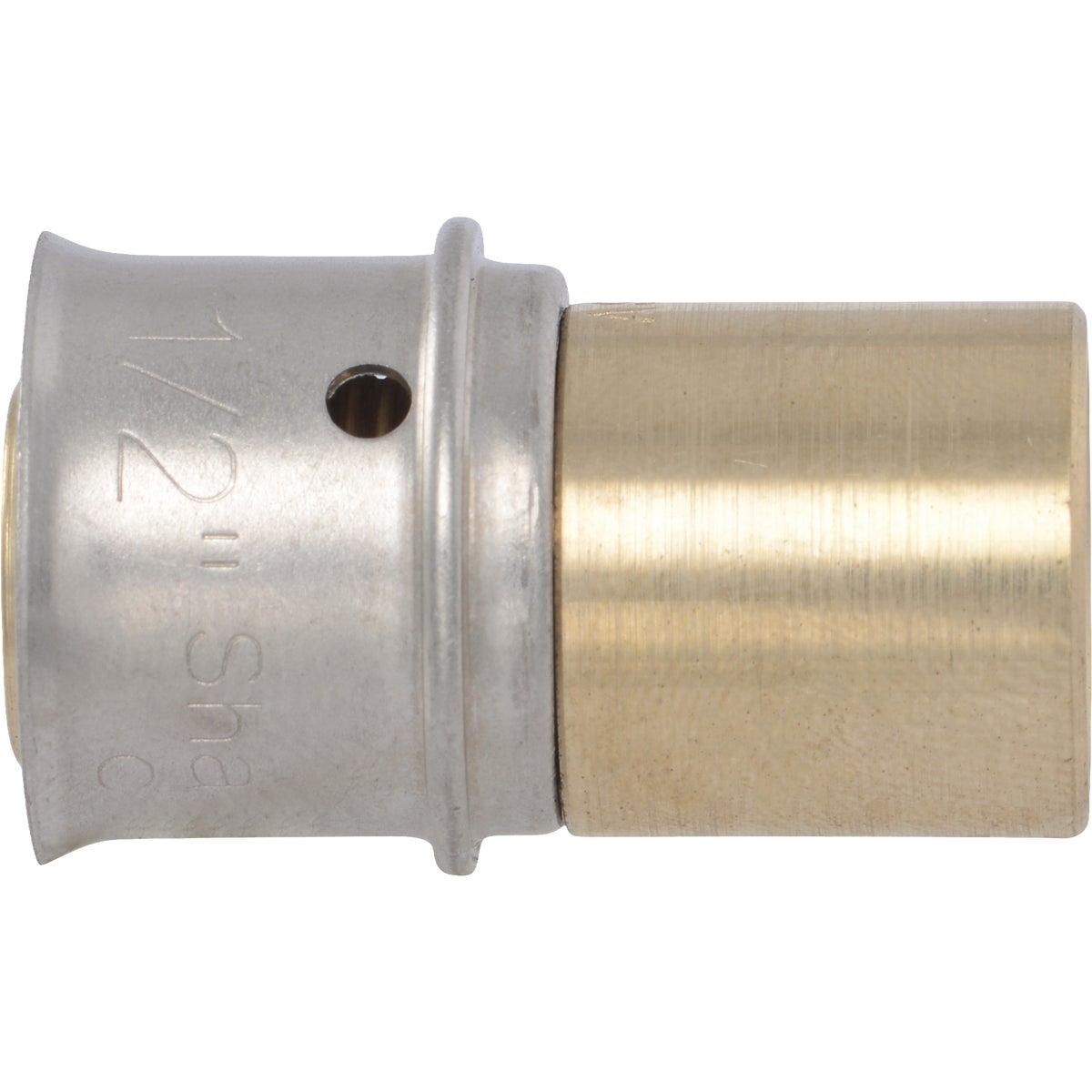 SharkBite 1/2 In. x 1/2 In. Male PEX Press Brass Sweat Adapter Image 3