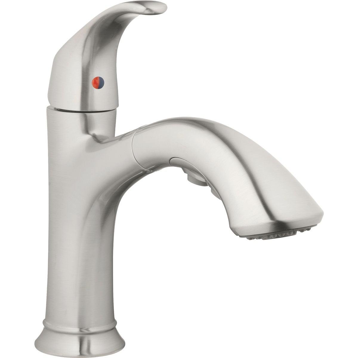 Homepointe Single or 3-Hole Low Arc Pull-Down Kitchen Faucet, Stainless Steel