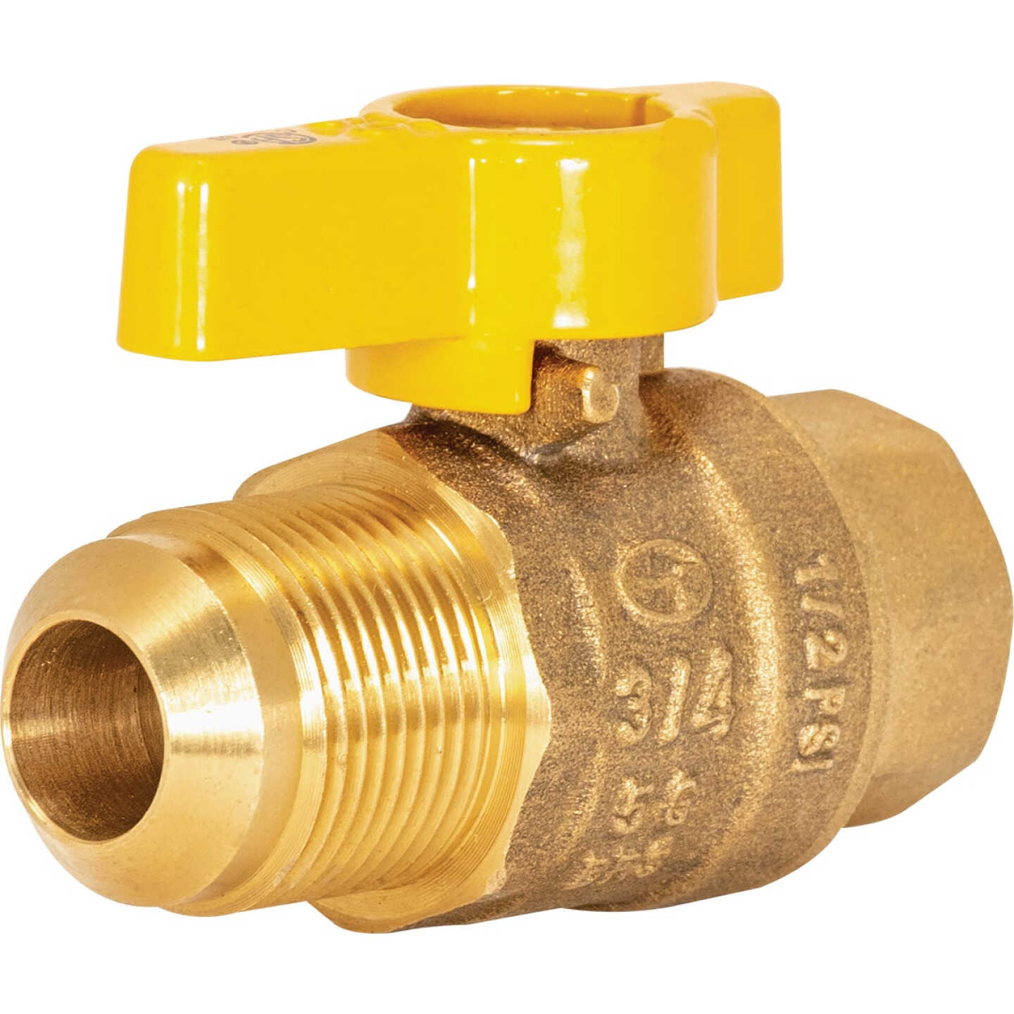 Eastman 5/8 In. OD Male Flare x 1/2 In. FIP Gas Valve Image 3