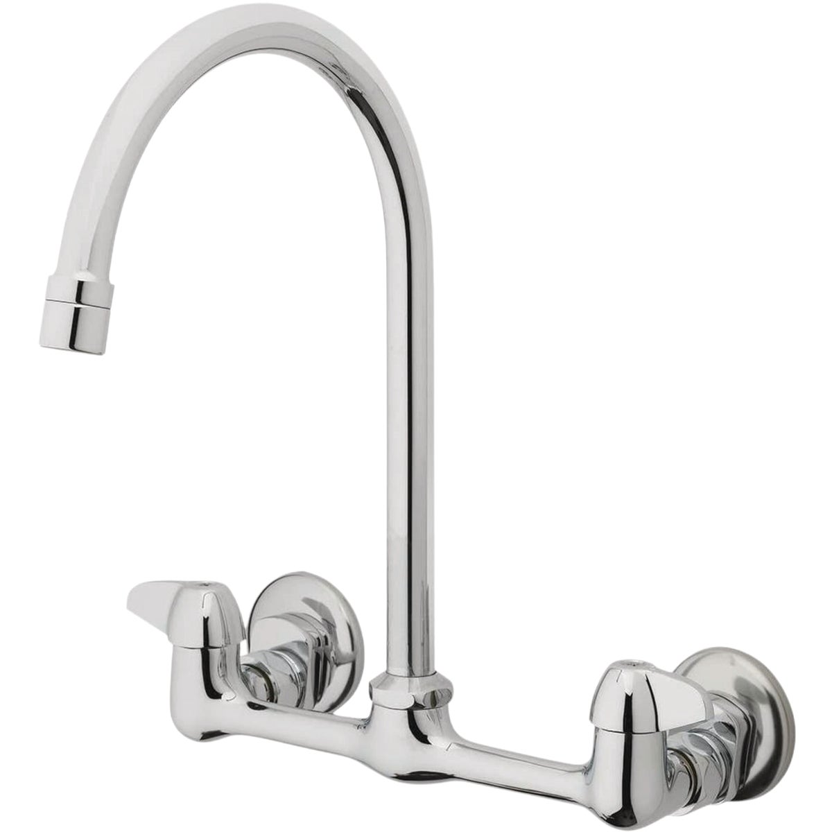 Homepointe 2-Handle High Arc Wallmount Kitchen Faucet, Chrome