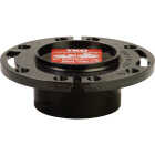 Sioux Chief Total Knockout 3 In. Hub/Inside 4 In. ABS Toilet Flange with 1-Piece Plastic Ring Image 1
