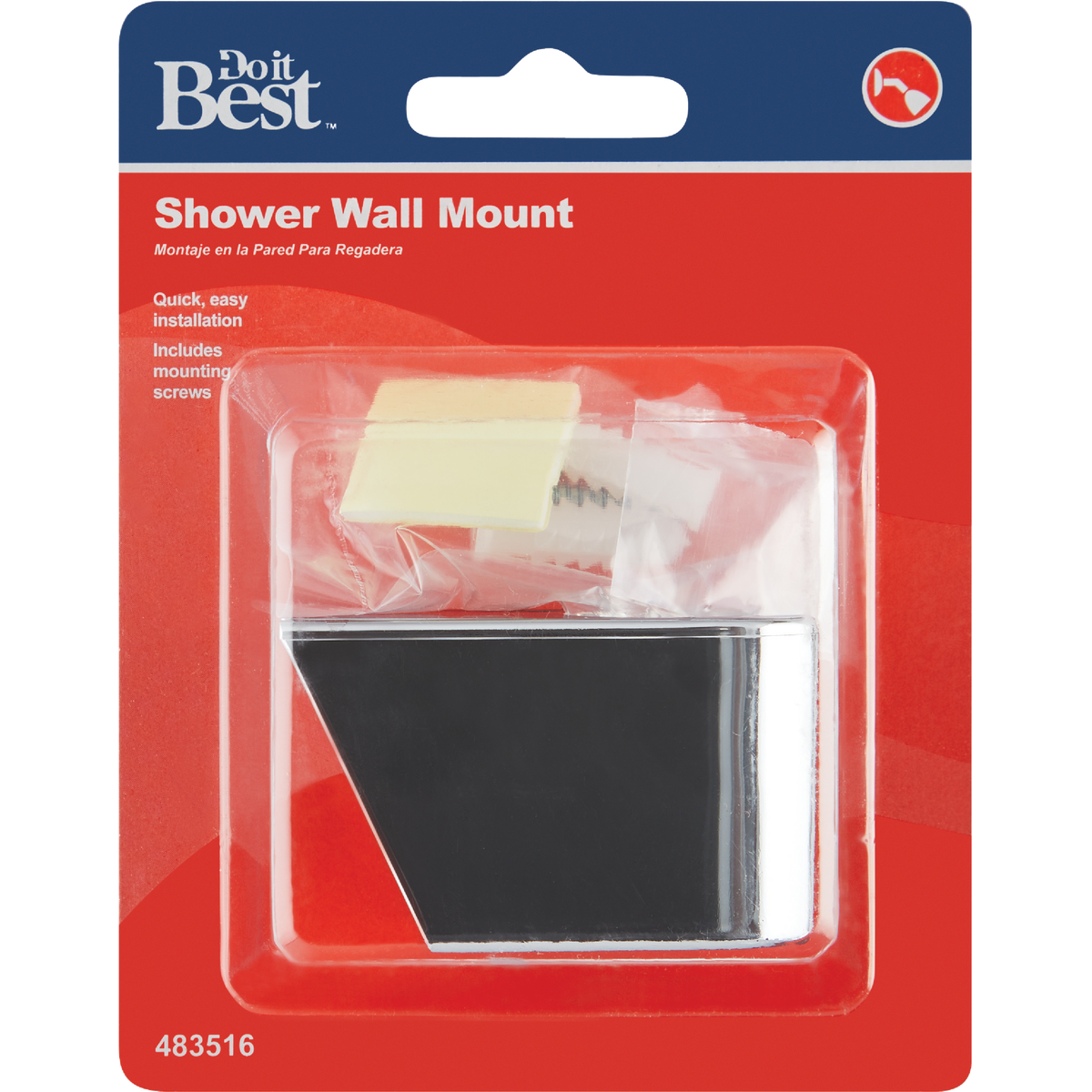 Do it Chrome Shower Wall Mount Image 2