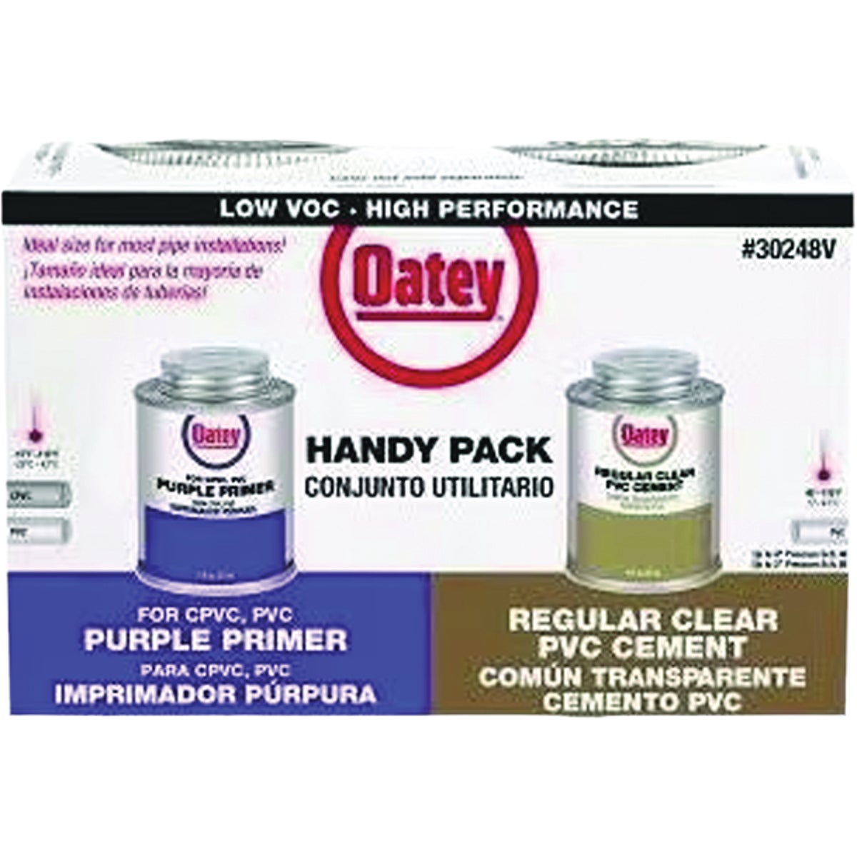 Oatey 4 Oz. Handy Pack Solvent Pipe Cement Weld Kit