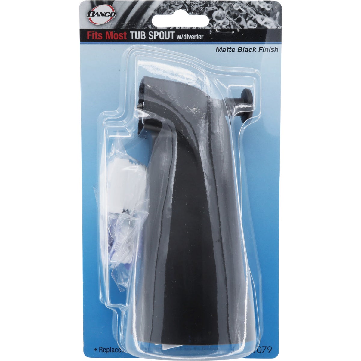 Danco Universal Matte Black Tub Spout with Diverter Image 8