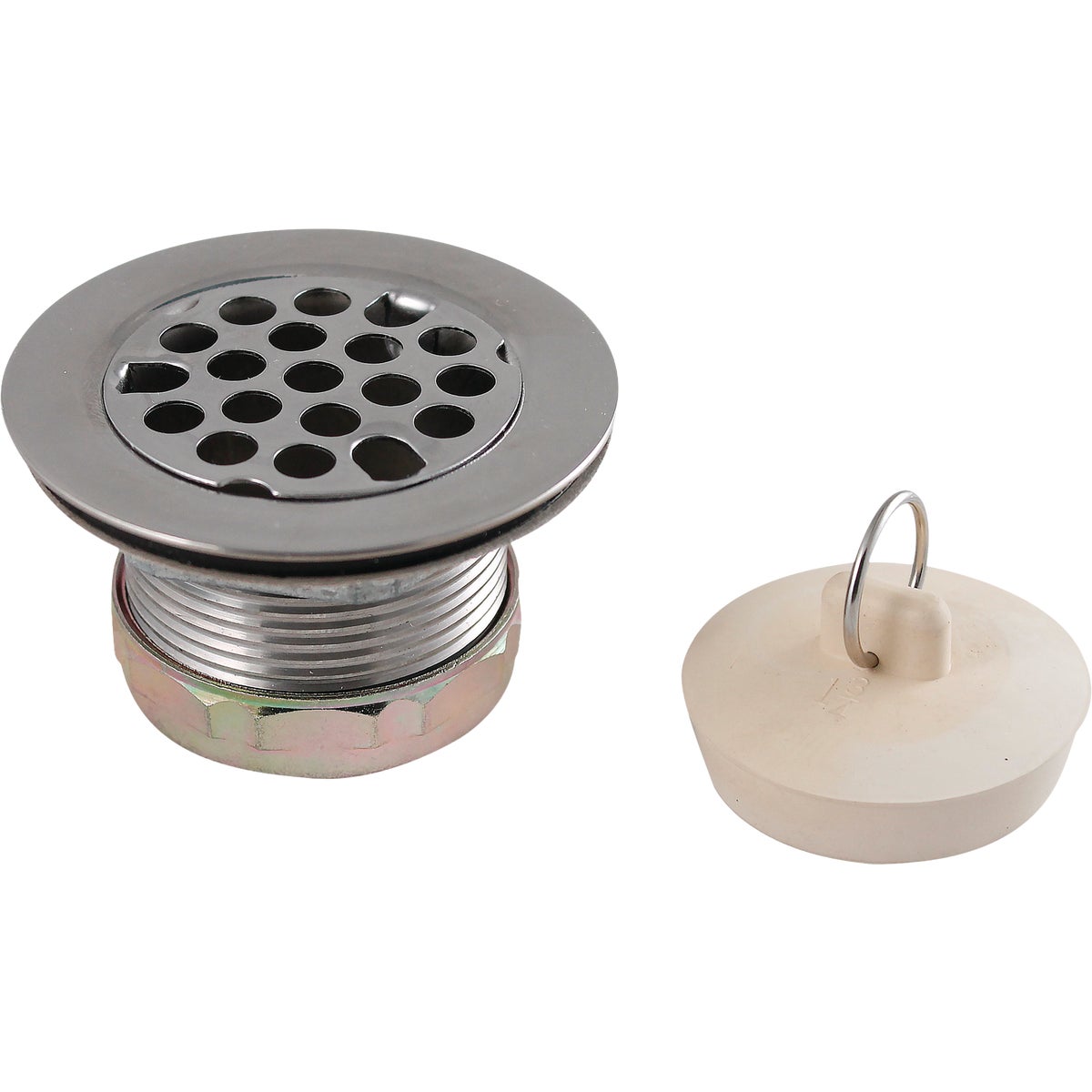 Keeney 2 In. to 2-1/2 In. Master Duplex Strainer with Rubber Stopper