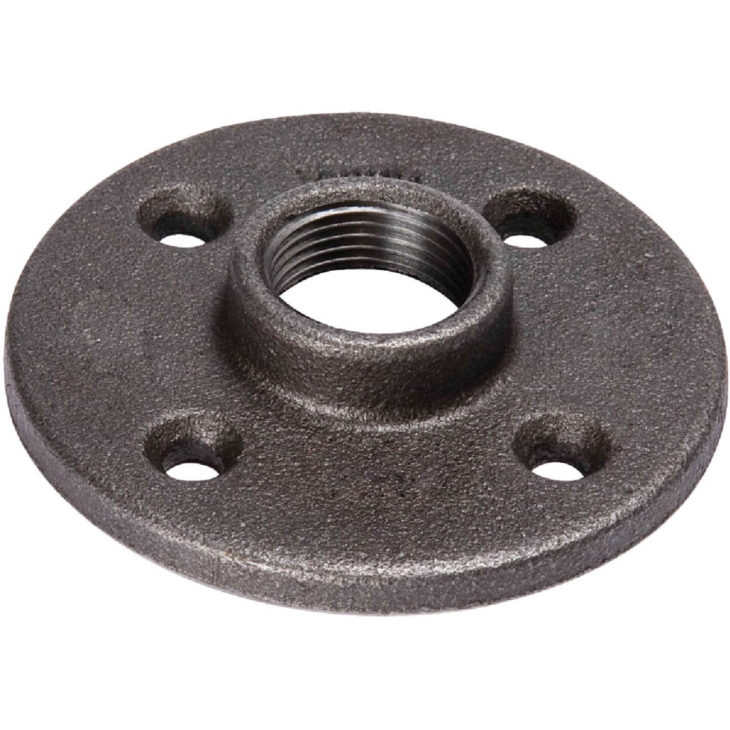 Southland 1-1/4 In. x 4-1/8 In. Black Iron Floor Flange Image 1