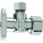 Master Plumber 5/8 In. OD Compression x 3/8 In. OD Compression Chrome Angle Supply Stop Valve Image 1