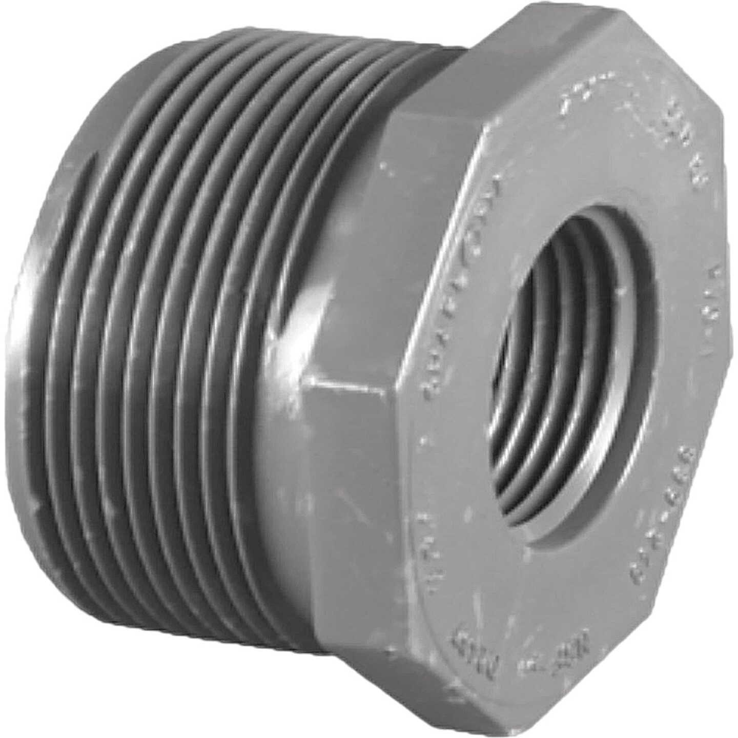 Charlotte Pipe 2 In. MPT x 1-1/2 In. FPT Schedule 80 Reducing PVC Bushing Image 1