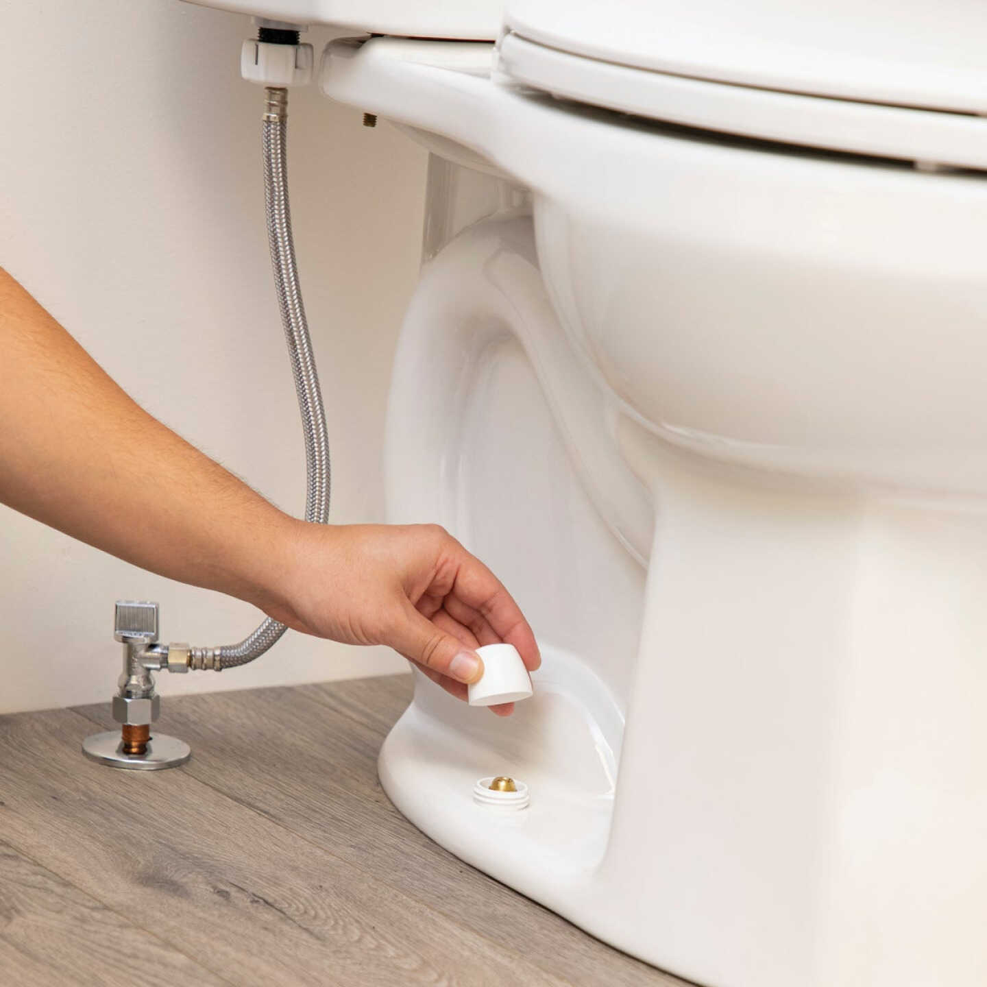 Fluidmaster Secure Cap White Plastic Screw-On Toilet Bolt Caps (2-Pack) Image 2