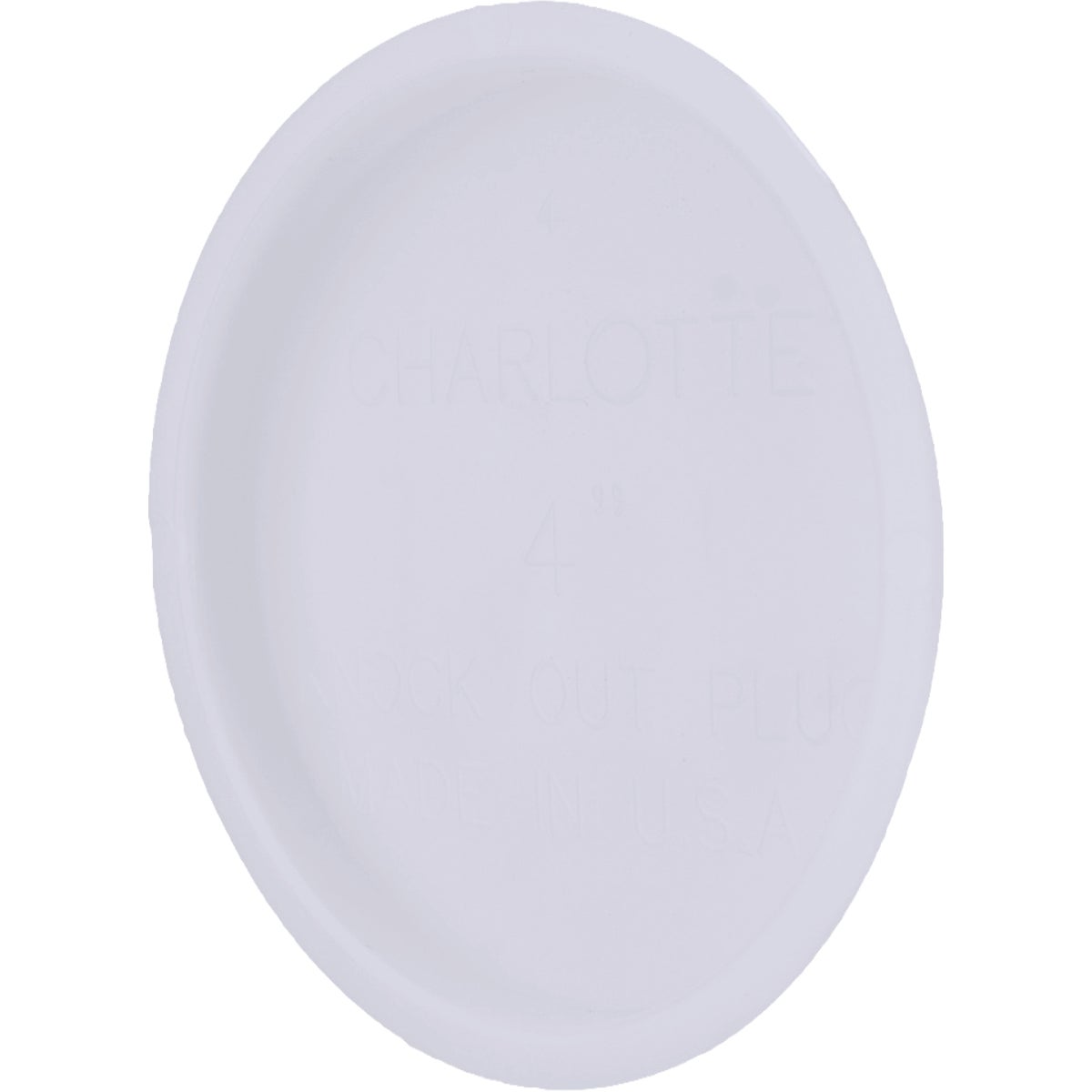 Charlotte Pipe 4 In. PVC/DWV Pipe Spigot White Test Cap Image 1