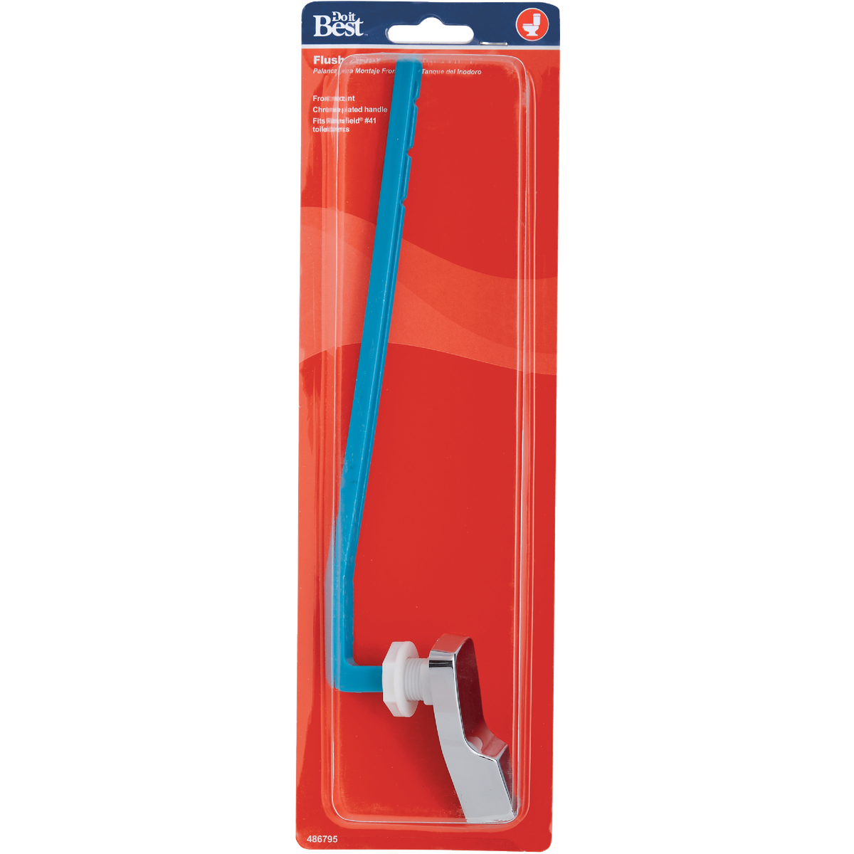 Do it Best Front-Mount Chrome Tank Lever with Plastic Arm For Mansfield Model No. 41 Image 2