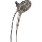 Delta In2ition 5-Spray 1.75GPM Two-In-One Universal Shower Head, Brushed Nickel Image 1
