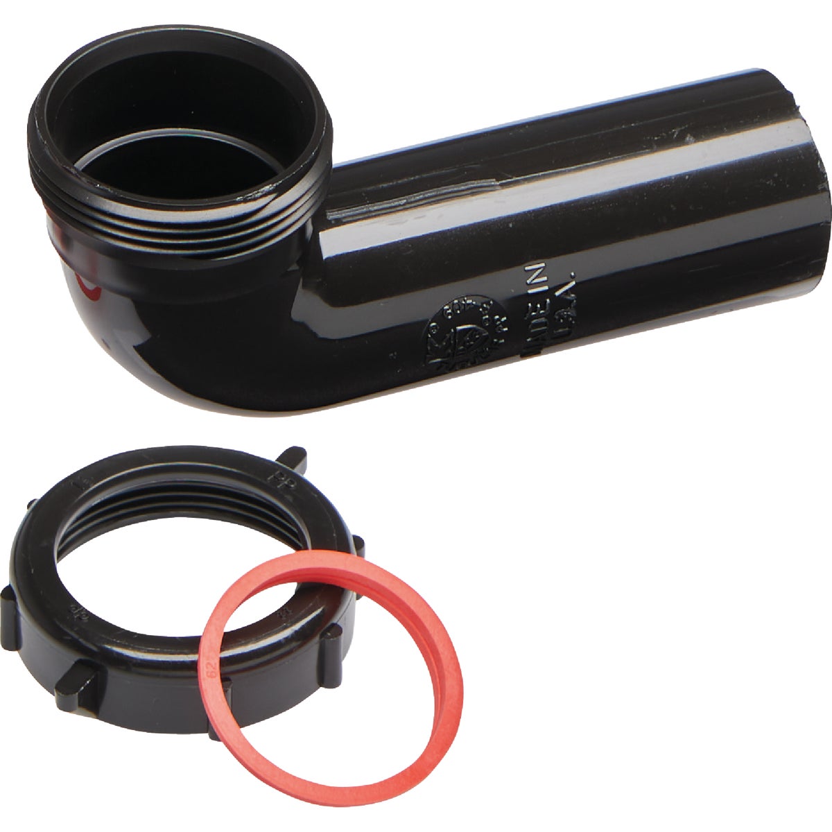 Keeney 4-3/4 In. Black Plastic Disposer Elbow