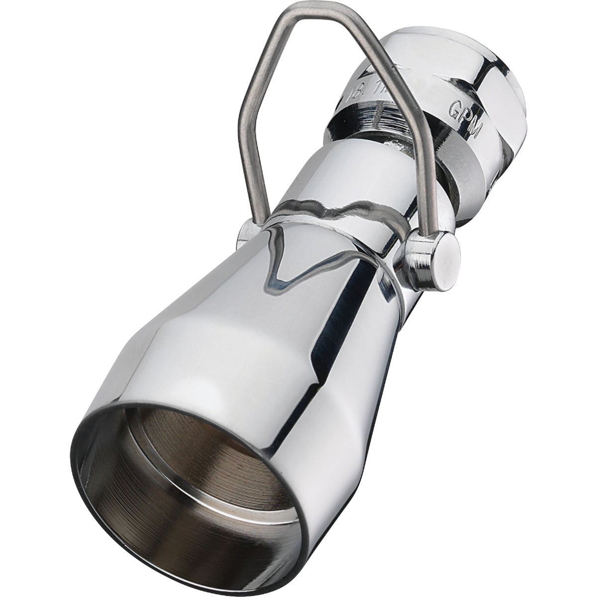 HomePointe Water-Saver Shower Head, Fixed Mount, Chrome-Plated Brass Image 1