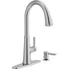 American Standard Maven 1-Handle Lever Pull-Down Kitchen Faucet with Soap Dispenser, Chrome Image 1