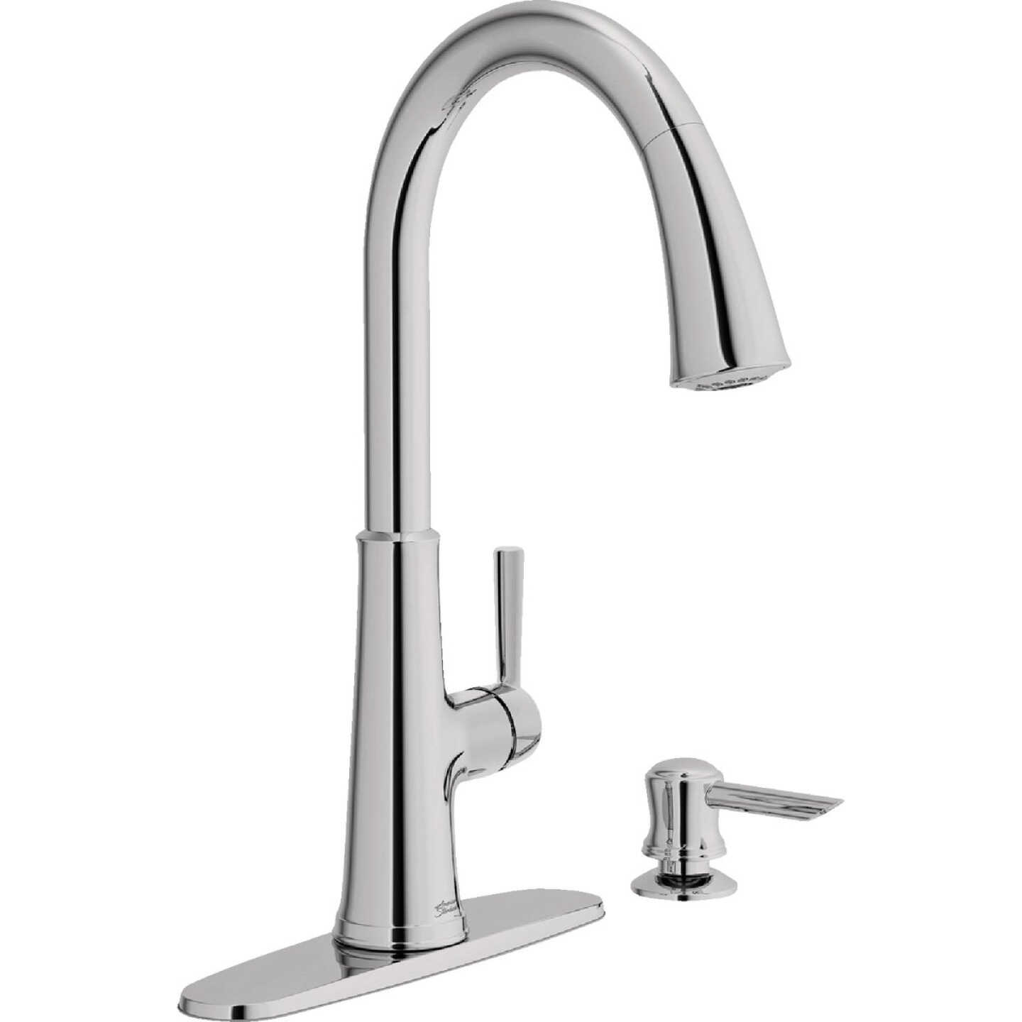 American Standard Maven 1-Handle Lever Pull-Down Kitchen Faucet with Soap Dispenser, Chrome Image 1