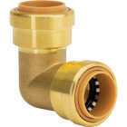 QuickFitting 3/4 In. x 3/4 In. Push-to-Connect Brass 90 Deg Elbow Image 1
